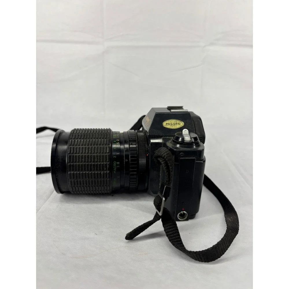Canon T50 35mm SLR Film Camera Kalimar 28-85mm Lens Vintage Black